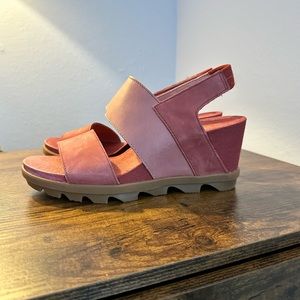 Sorel Women's Joanie II Slingback, Leather Sandal with Wedge Heel